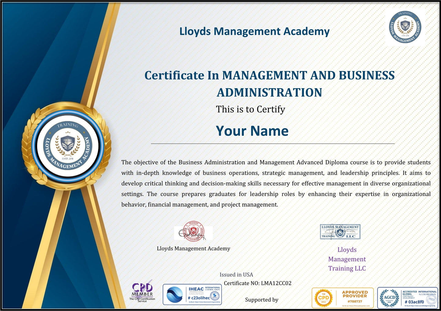 Human Resource Management Professional Program
